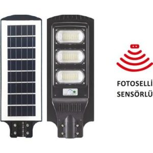 90 Watt Ledli Solarlı Sensörlü Sokak Armatürü